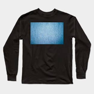 Blue leather effect design Long Sleeve T-Shirt